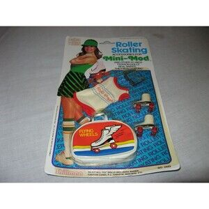 1980 Shillman Roller Skating Accessories for Mini-Mod NEW on Original Card NOS